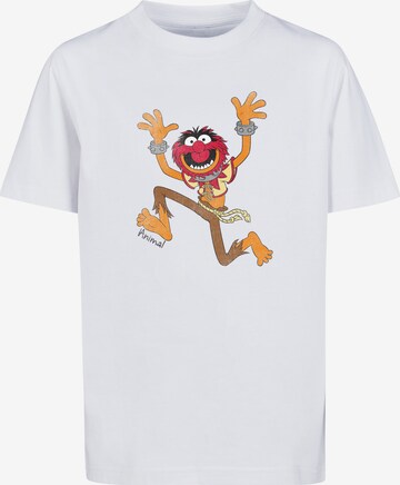 F4NT4STIC Shirt 'Disney Muppets' in Wit: voorkant