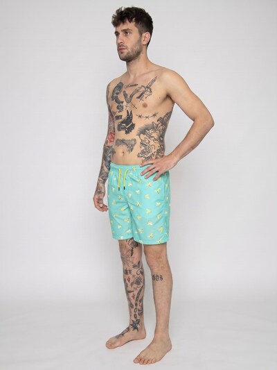 Happy Socks Boardshorts 'Banana Break Long Swimshorts 6700' in S in de kleur Gemengde kleuren, Productweergave