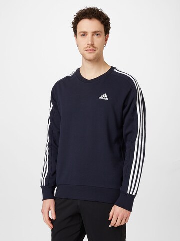 ADIDAS SPORTSWEAR Αθλητική μπλούζα φούτερ 'Essentials' σε μπλε: μπροστά