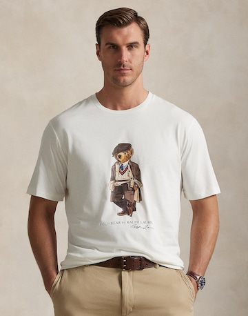 Polo Ralph Lauren Big & Tall Tričko – bílá: přední strana