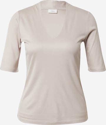 s.Oliver BLACK LABEL T-shirt i beige: framsida