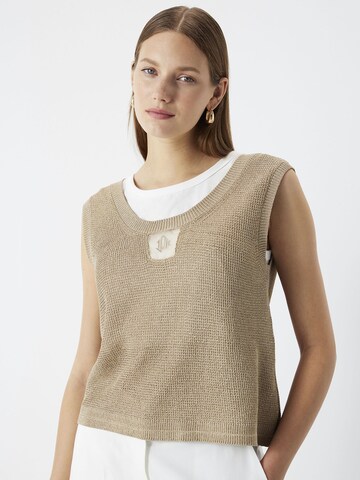 Pull-over Ipekyol en beige : devant