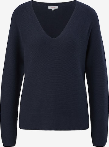 s.Oliver Pullover i blå: forside