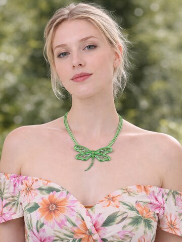COLLEZIONE ALESSANDRO Necklace 'Dragonfly' in Green