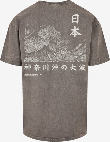 F4NT4STIC Shirt 'Kanagawa' in Grijs