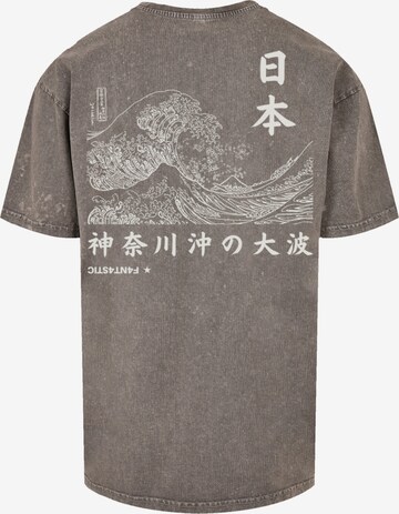 T-Shirt 'Kanagawa' F4NT4STIC en gris