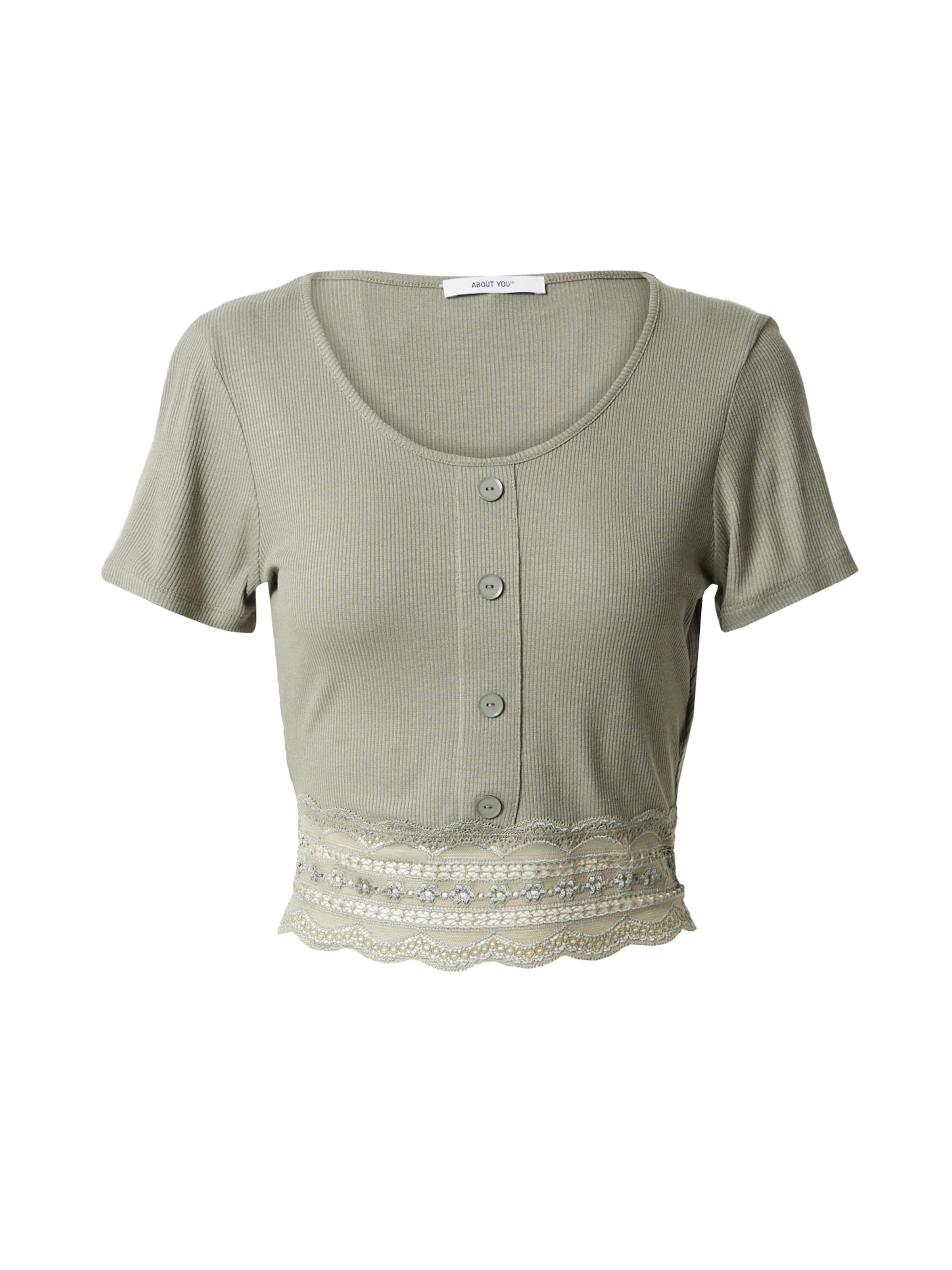 T-shirt 'Carin' ABOUT YOU en vert : devant