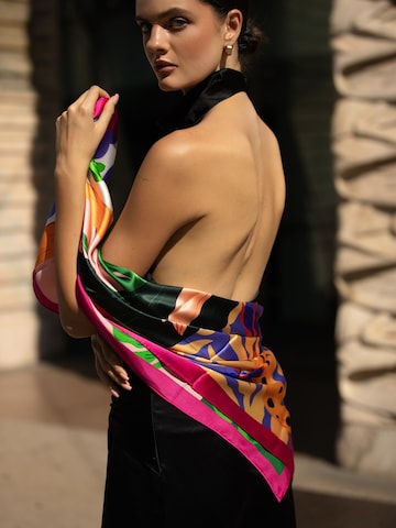 My Minelli Scarf ''Fashion Muse' Pure Nature Silk, Hand Rolled Scarf' in Pink