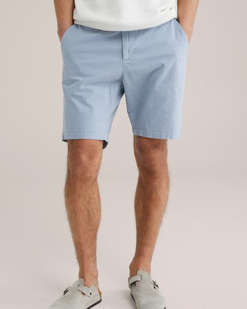 Regular Pantalon chino WE Fashion en bleu : devant