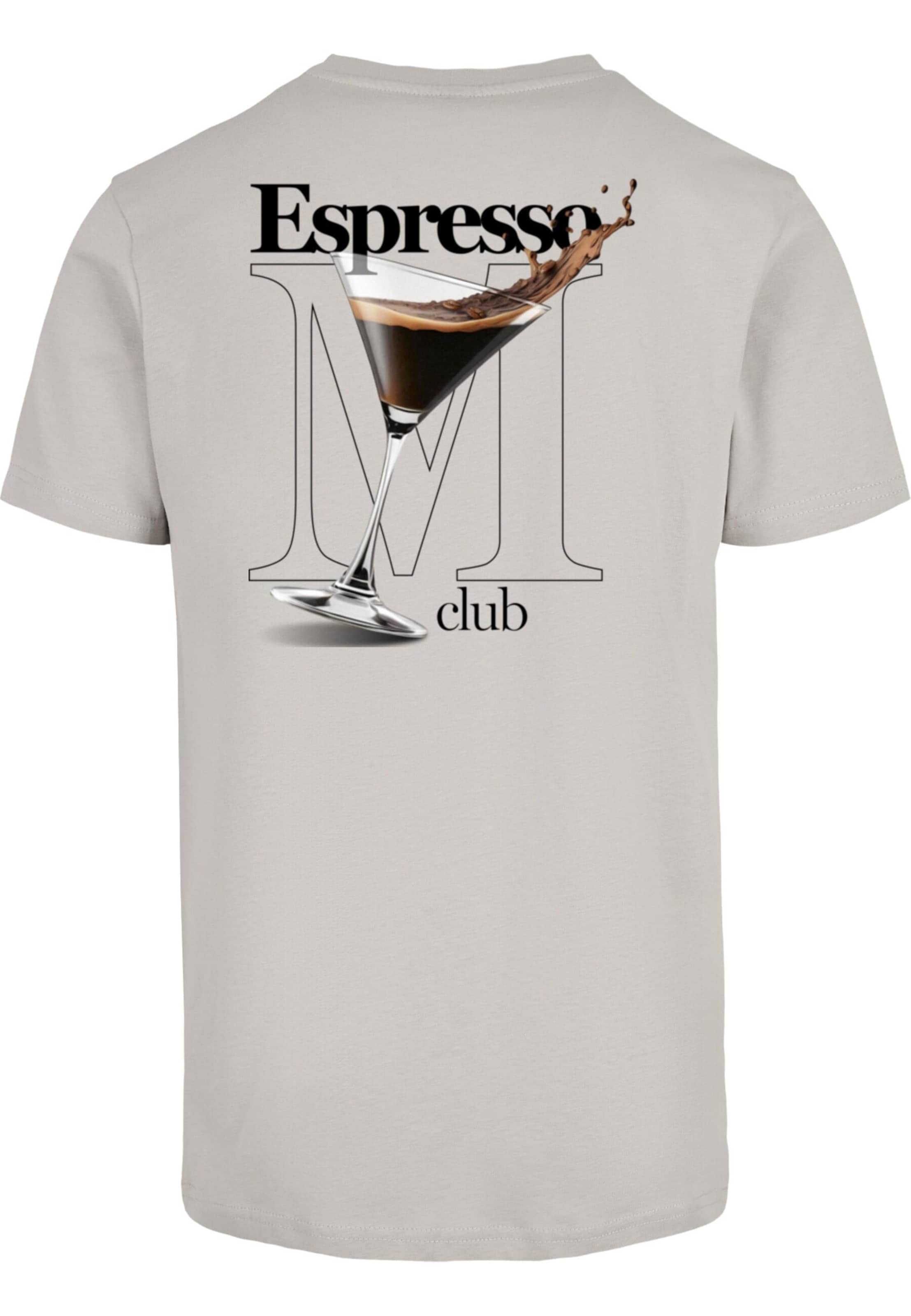 Maglietta 'Espresso M Club' di Mister Tee in grigio