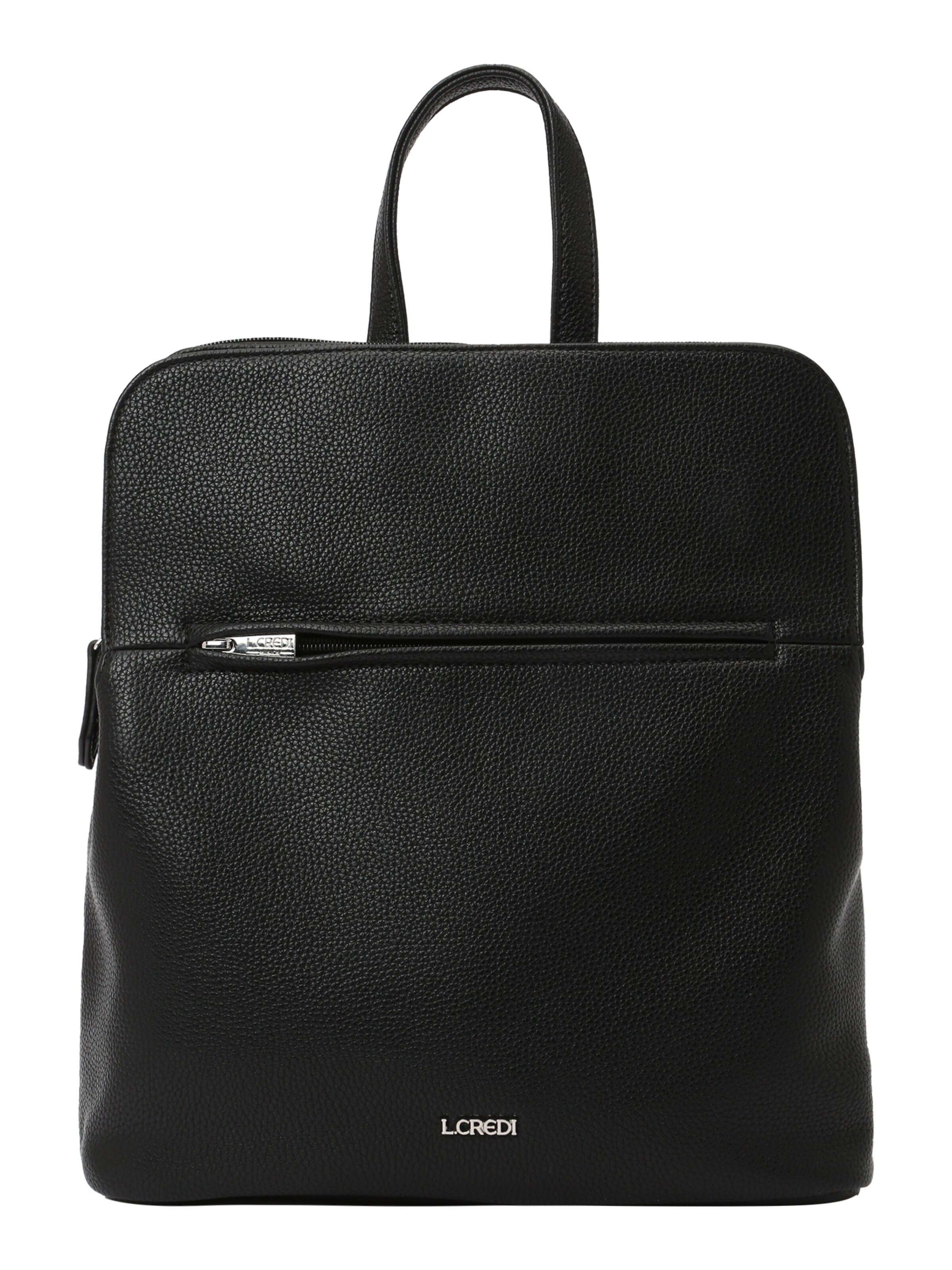 L.CREDI Backpack 'Melanie' in Black: front