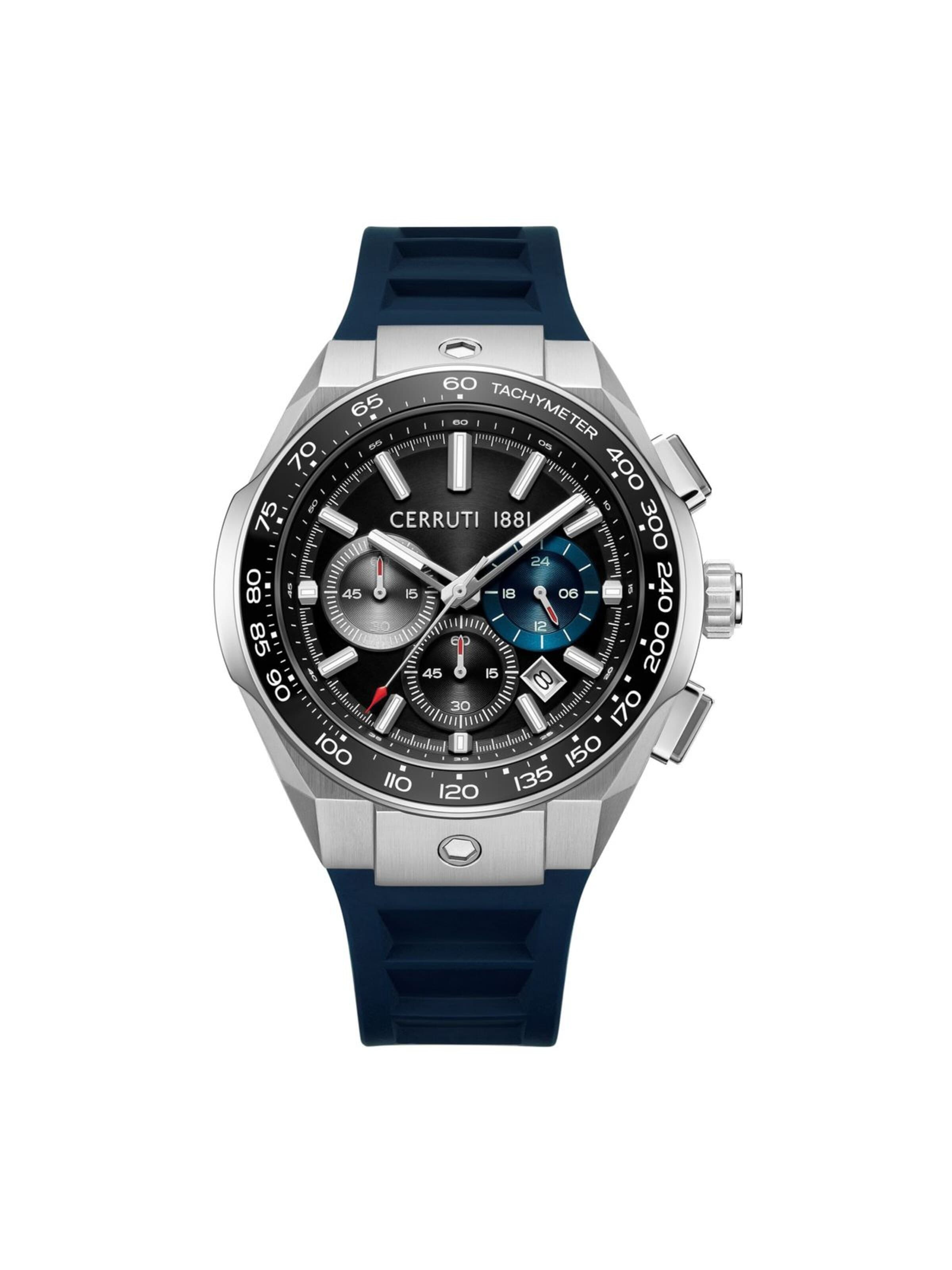 Montre à affichage analogique 'Ruscello' CERRUTI 1881 en bleu : devant
