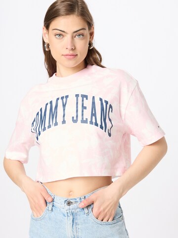 Tommy Jeans Tričko - ružová: predná strana