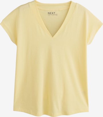 Tricou de la Next pe galben: față
