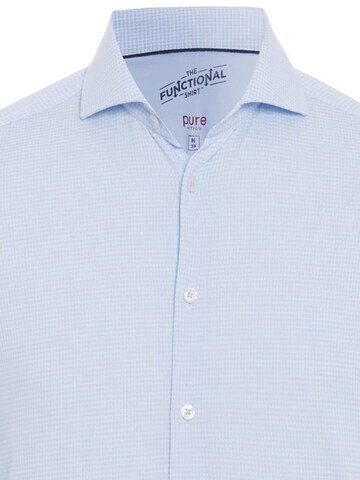 PURE Slim fit Button Up Shirt in Blue