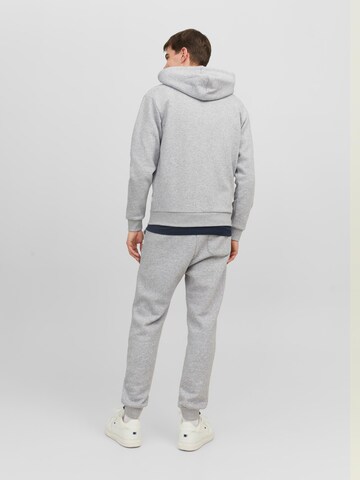 JACK & JONES Zip-Up Hoodie 'Bradley' in Grey