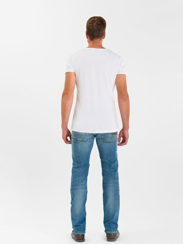 Coupe slim Jean Le Temps Des Cerises en bleu