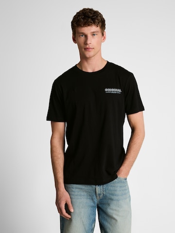 TOM TAILOR DENIM Μπλουζάκι σε μαύρο: μπροστά