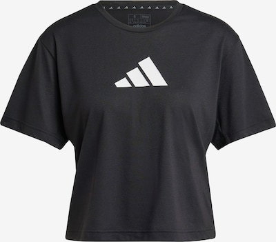 Sportiniai marškinėliai 'Essentials' iš ADIDAS PERFORMANCE, spalva – juoda / balta, Prekių apžvalga
