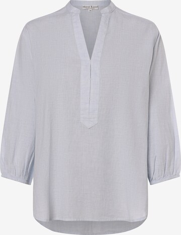 Marie Lund Blouse in Blauw: voorkant