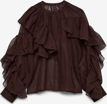 VERO MODA - Blusa 'VMSabrina' en marrón: frente
