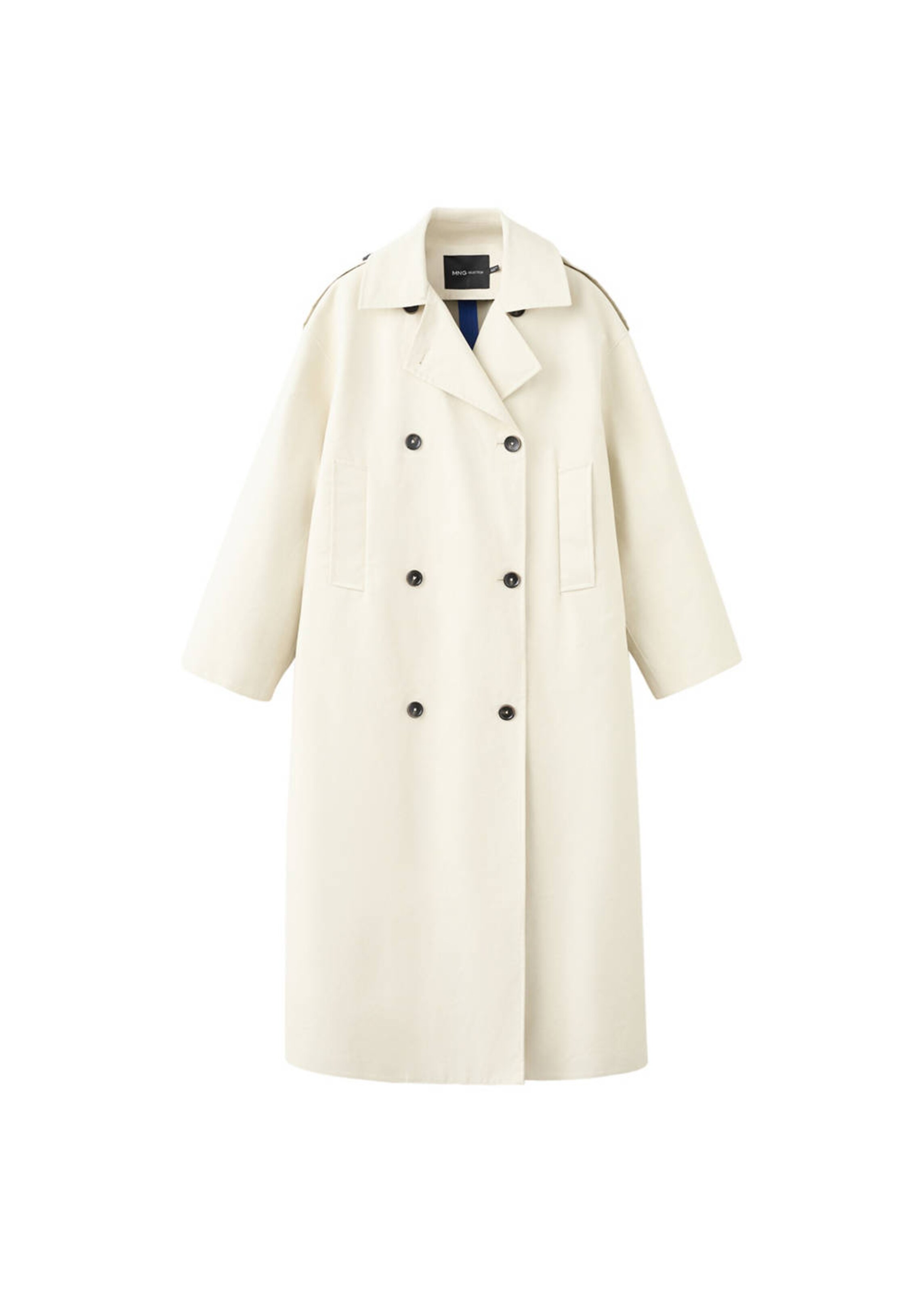 MANGO Between-Seasons Coat 'Termo' in Beige: front