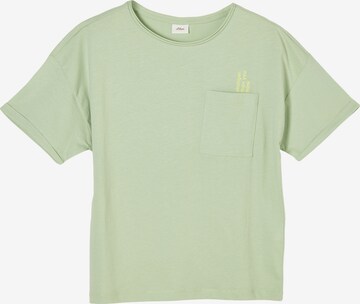 T-Shirt s.Oliver en vert : devant