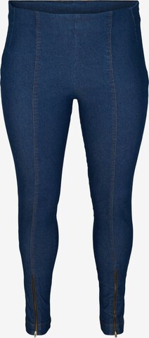 Zizzi Skinny Jeggings in Blue: front