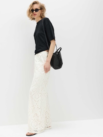 Wide Leg Pantalon Marks & Spencer en blanc