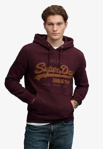 Felpa 'Heritage' di Superdry & Co in lilla: frontale