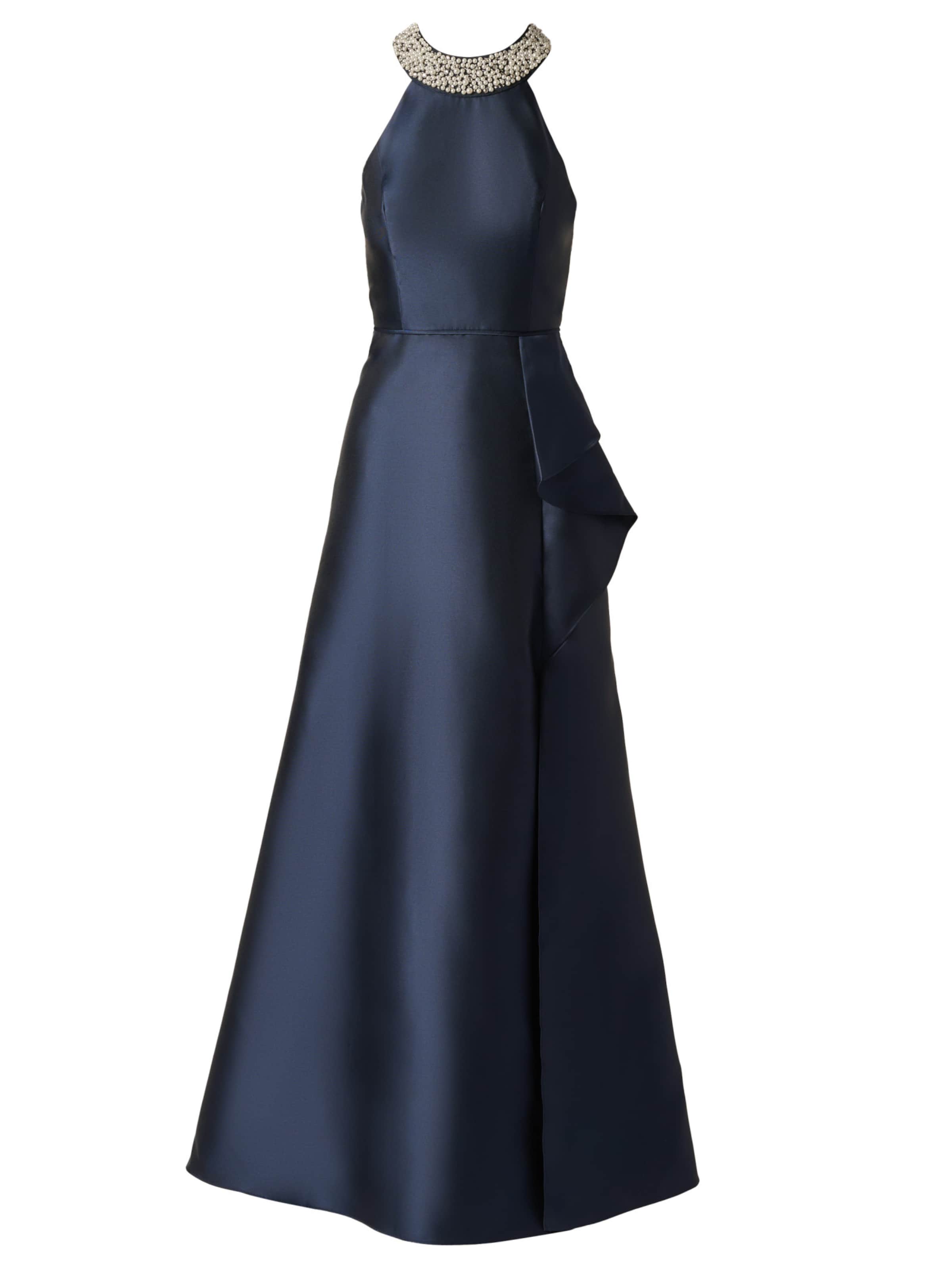 Adrianna Papell Evening dress 'Embellished Mikado Gown' in Blue: front