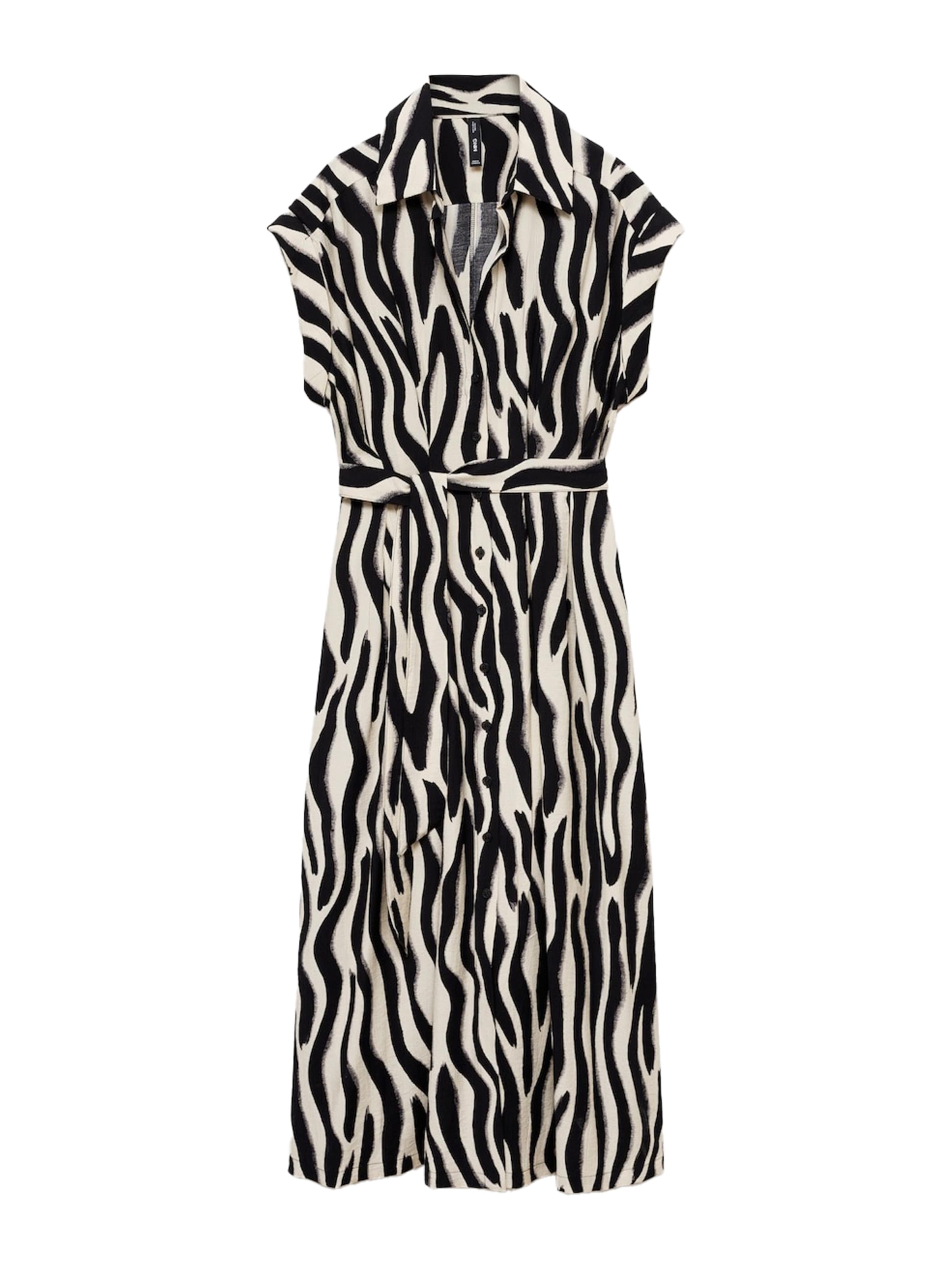 MANGO Blusekjole 'Nikita' i sort: forside