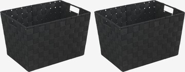 Wenko Box/Basket 'Adria' in Black: front