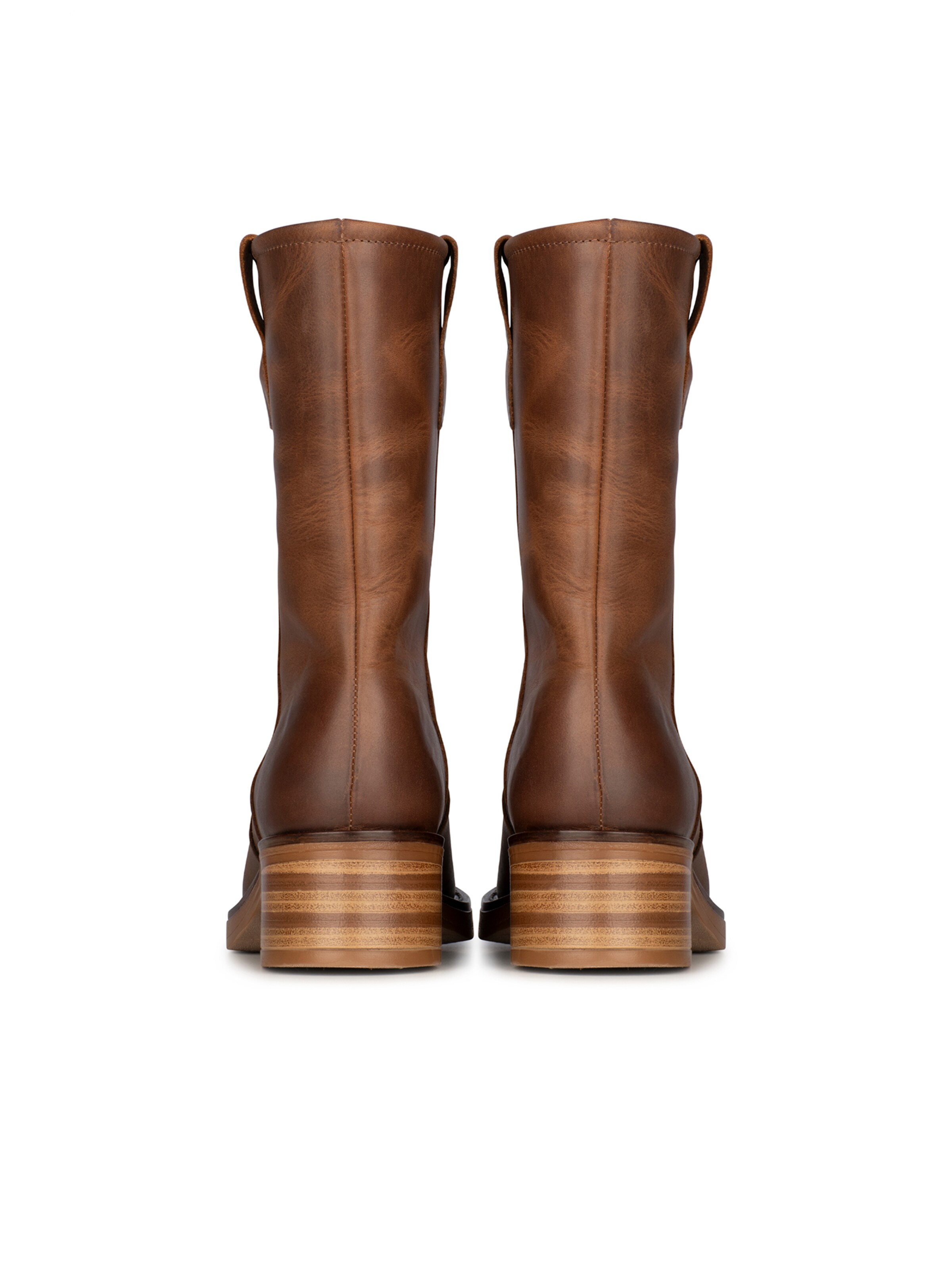 PS Poelman Enkellaarsjes 'Hazel' in Bruin