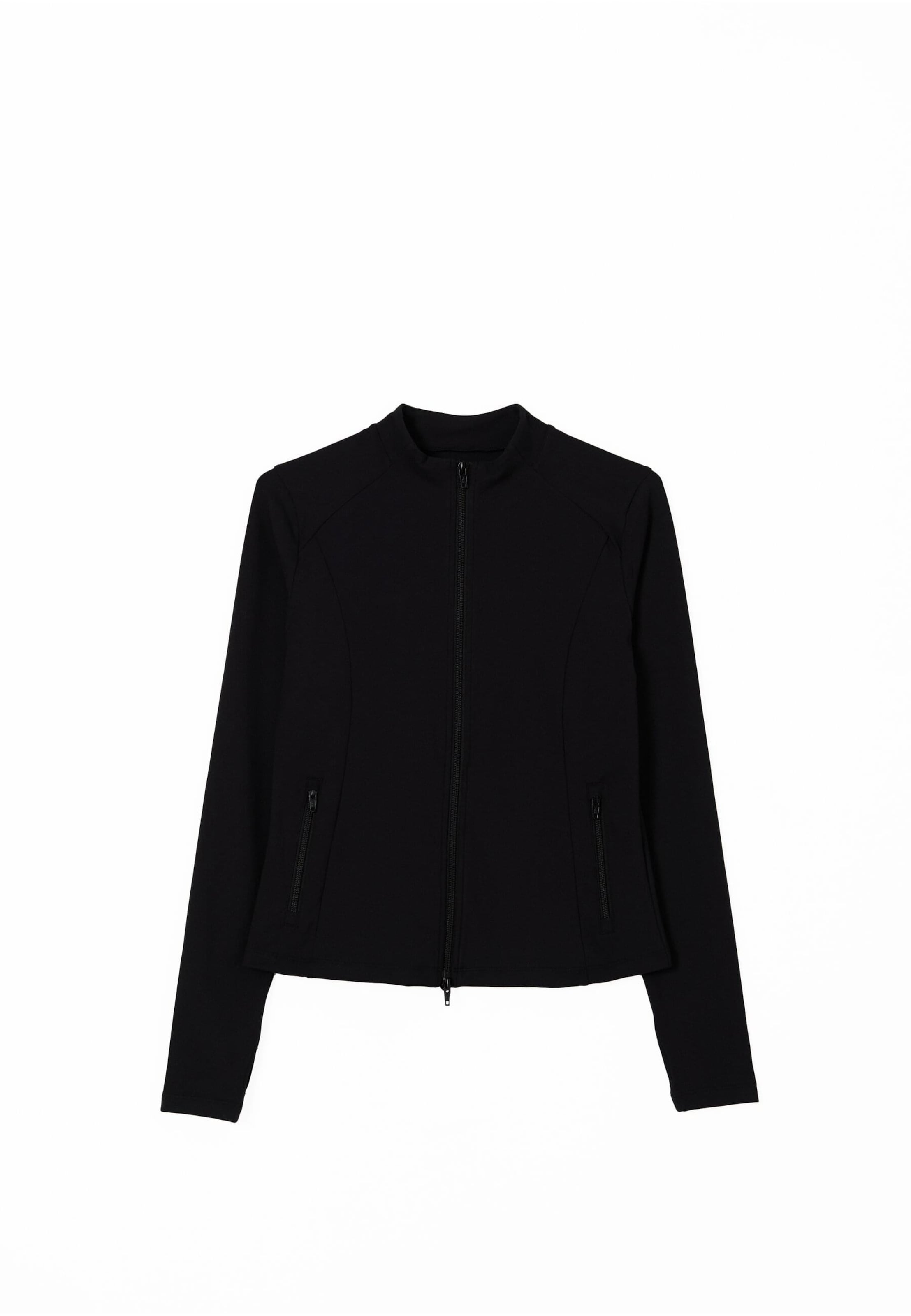 Aim'n Αθλητική ζακέτα φούτερ 'Sense' σε μαύρο: μπροστά