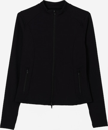 Aim'n Athletic Zip-Up Hoodie 'Sense' in Black: front