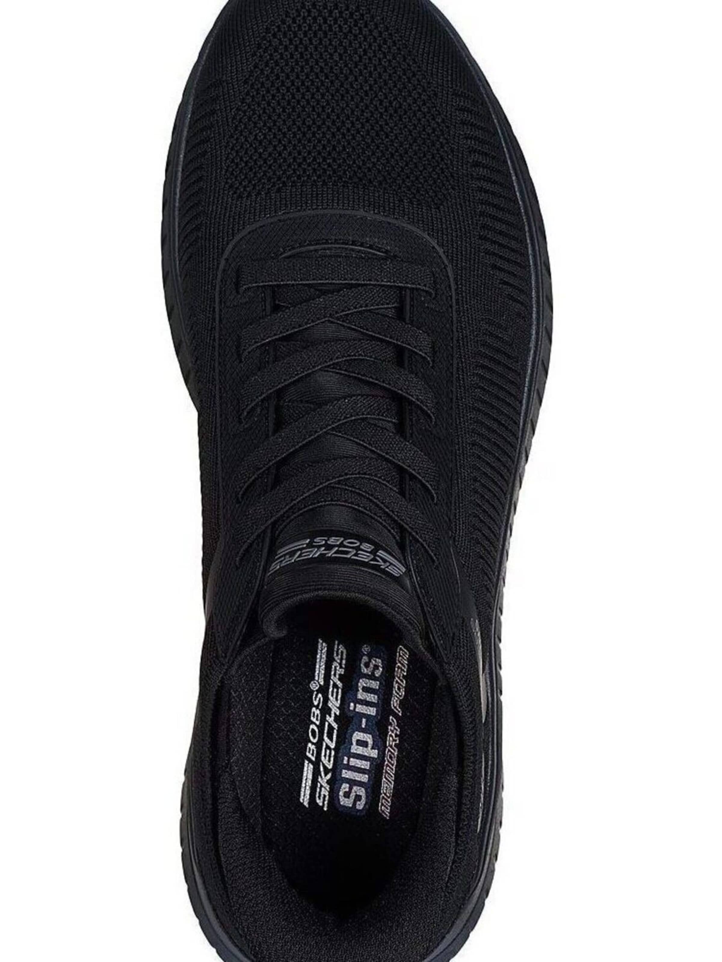 SKECHERS Σνίκερ χαμηλό 'BOBS Squad Chaos - Solid Step' σε μαύρο