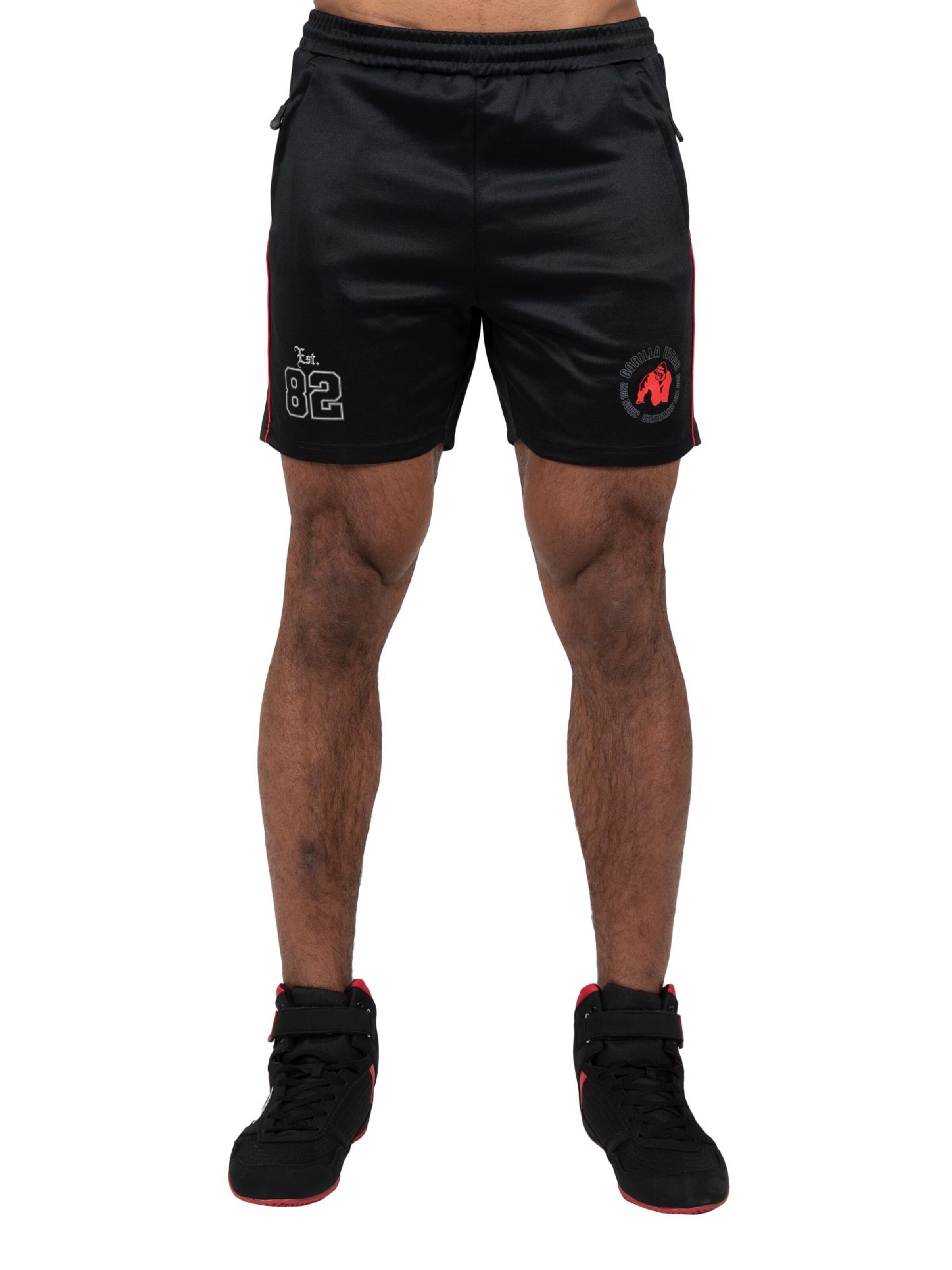 regular Pantaloni sportivi 'Broxton' di Gorilla Wear in nero: frontale