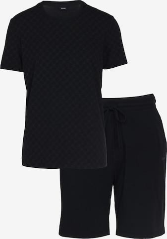 JOOP! Short Pajamas 'Leisure' in Black: front