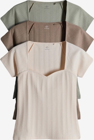 The Set Shirt in Beige: front