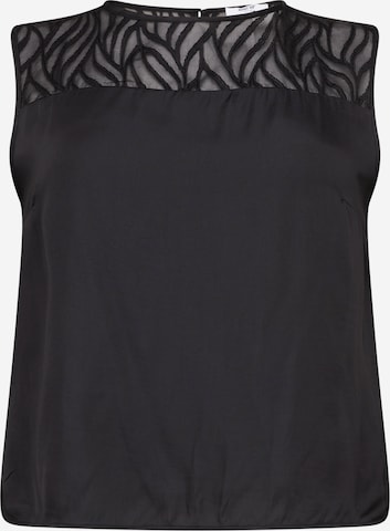 ABOUT YOU Curvy Top 'Rhea' in Black: front