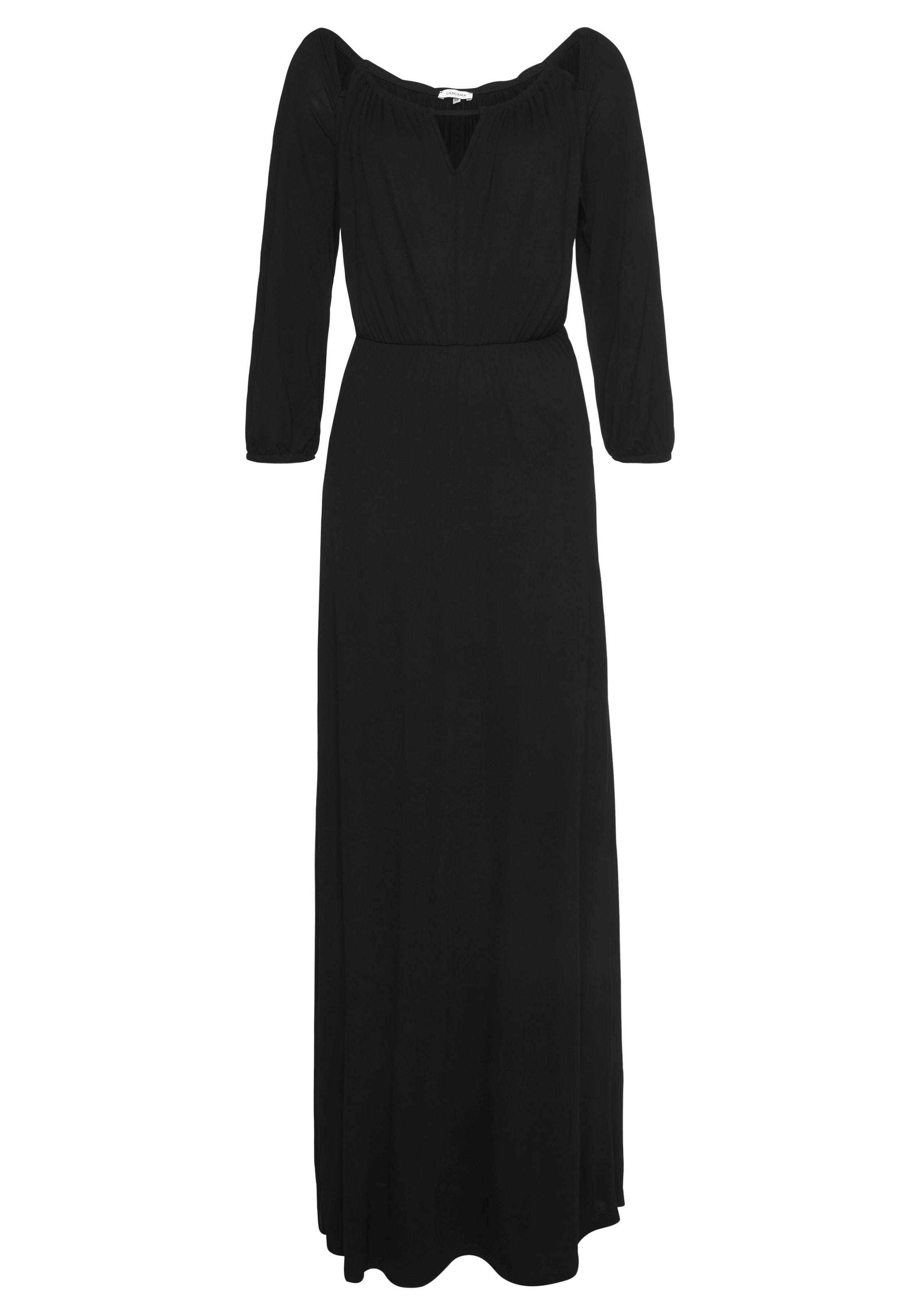 LASCANA Kleid in Schwarz: Vorderseite