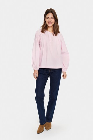 SAINT TROPEZ Bluse 'Ibel' in Pink
