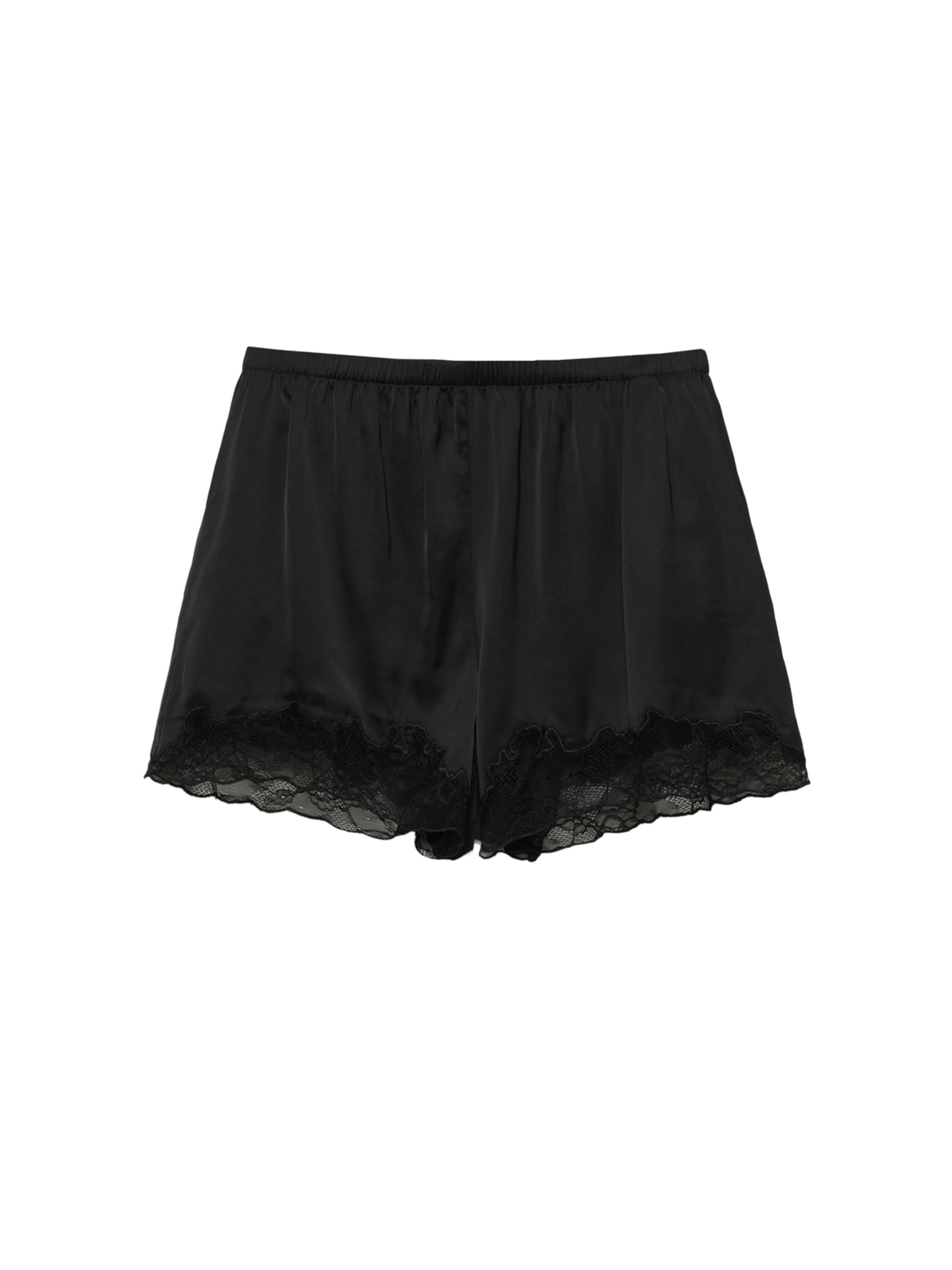 Pull&Bear Loose fit Trousers in Black: front