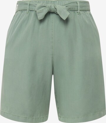 Ulla Popken Regular Pants in Green: front