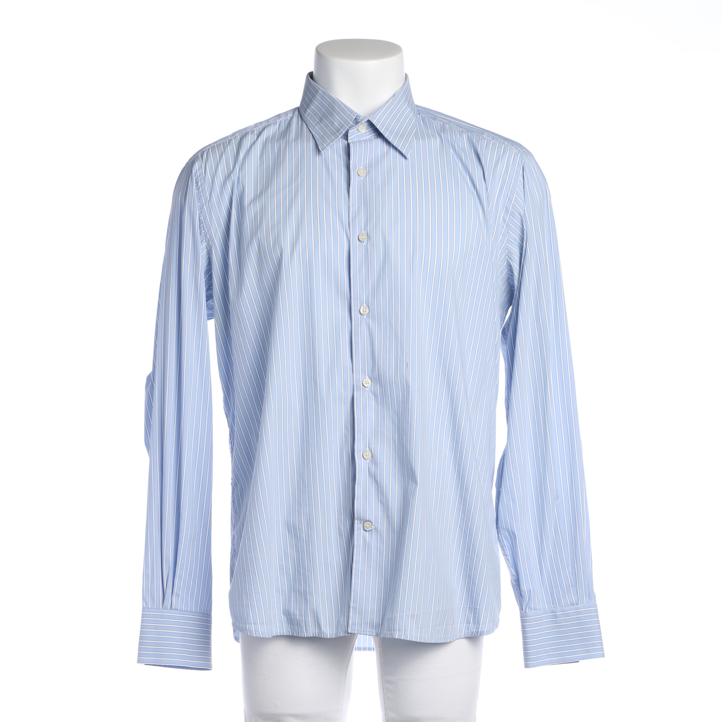 Karl Lagerfeld Button Up Shirt in XS in Blue: front
