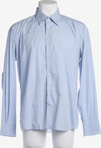 Karl Lagerfeld Freizeithemd / Shirt / Polohemd langarm XS in Blau: Vorderseite