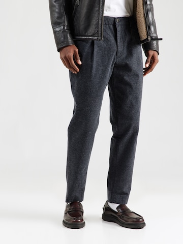JACK & JONES Конический (Tapered) Брюки со складками 'JPSTACE CEASER' в Синий: спереди