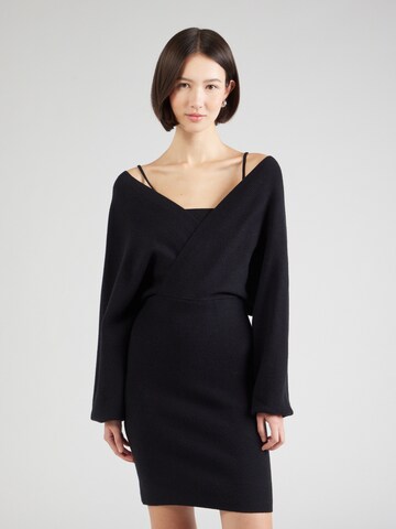 Molly BRACKEN - Vestido de punto en negro: frente