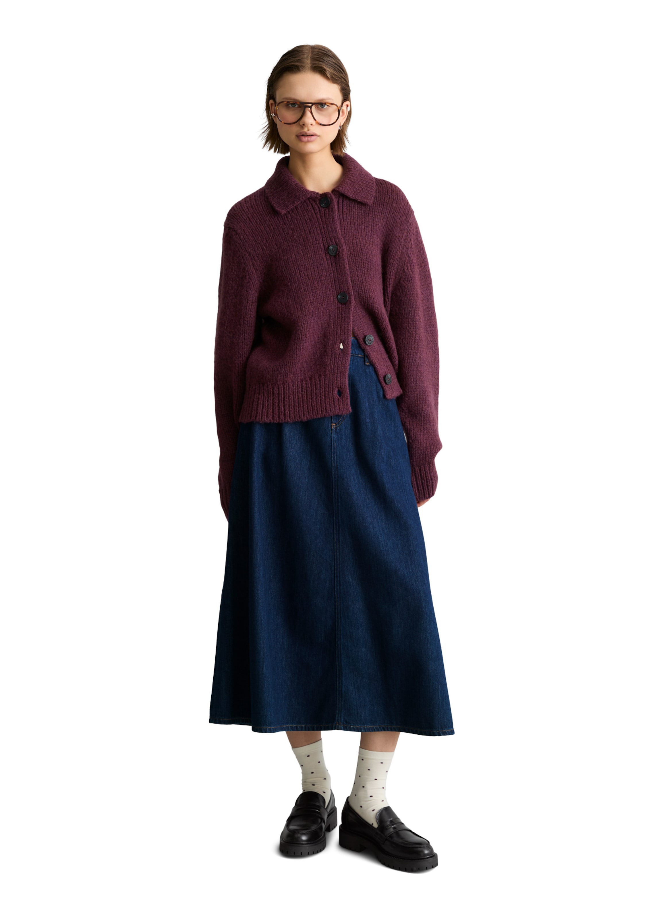 Marc O'Polo DENIM Strickjacke in Rot